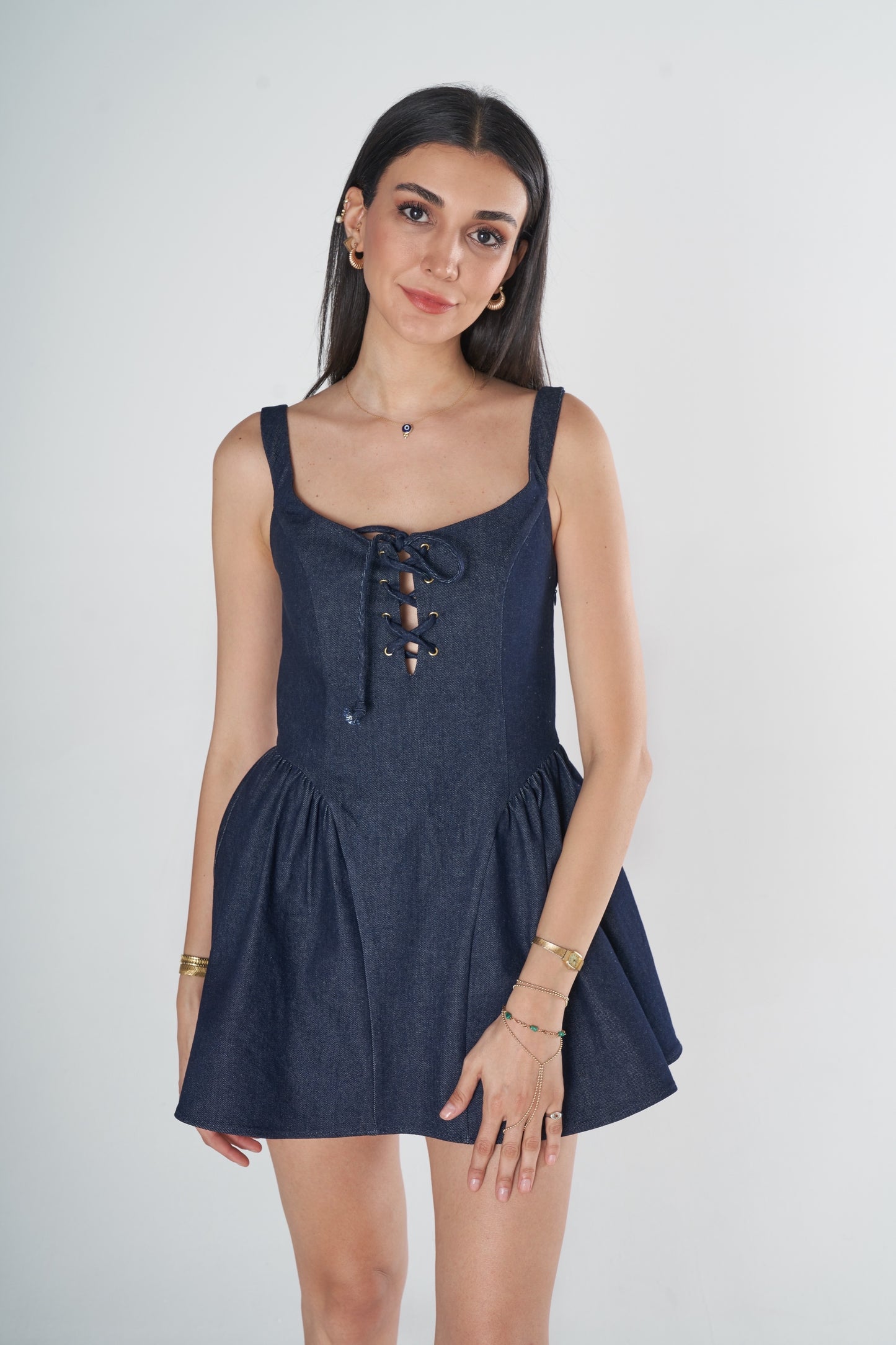 Viola Denim Elbise